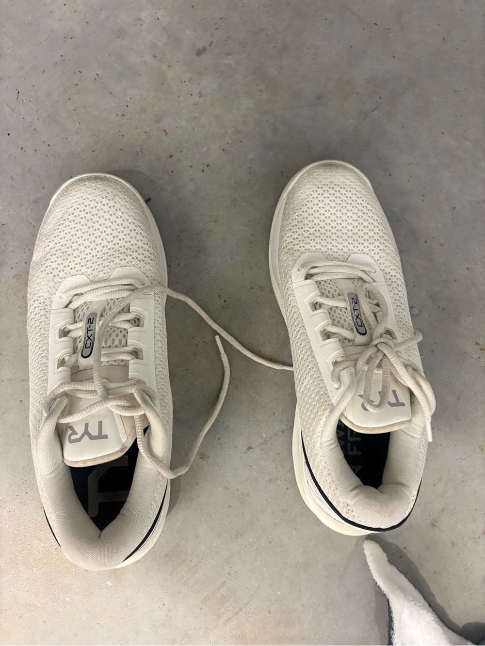 Men's White Lightweight Knit Sneakers
